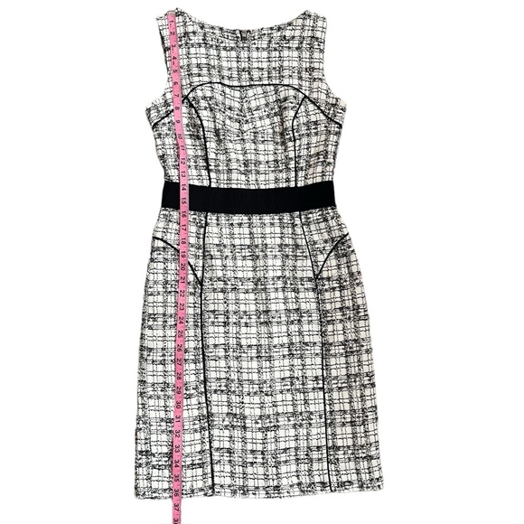 Milly Black and White Halter Sheath Midi Dress - Picture 14 of 15